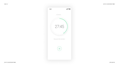 Daily UI #014: Countdown Timer daily ui design visual design