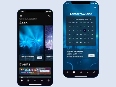 Event App app branding design ui ux