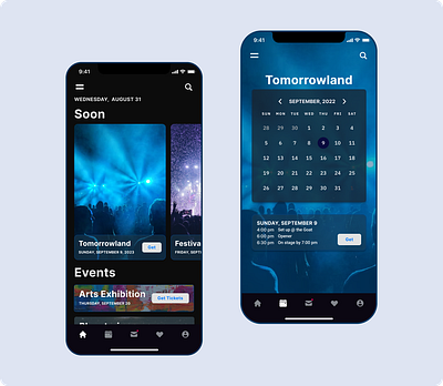 Event App app branding design ui ux