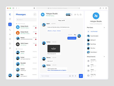 Chatty - Message Dashboard [ Dark Mode ] chat chat dashboard chatting community dark darkmode dashboard dashboard design group chat message message dashboard product product design whatsapp