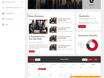 Company Employee Portal 3d htmlcss logo ui ux research ux strategy website