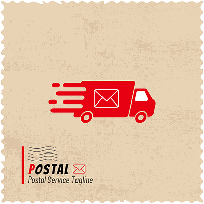 Postal Services Logo 3d animation branding graphic design logo motion graphics ui