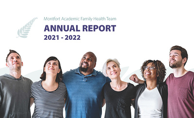 Family Health Team - Annual Report annual report graphic design pitch deck presentation report