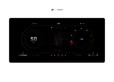 BMW Digital Dashboard app bike branding design drive figma graphic illustration logo ui