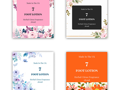 Foot Lotion Label app branding design graphic design illustration logo typography ui ux vector