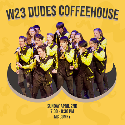 Musical InterDudes Coffeehouse Promotional Graphic a cappella music poster