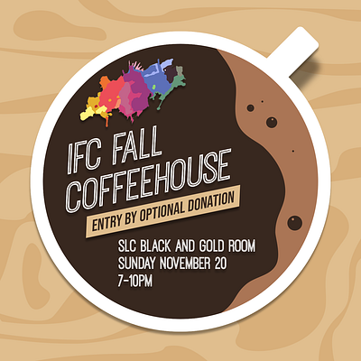 In Full Colour Fall 2022 Coffeehouse a cappella music poster