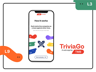 TriviaGo TMB design illustration mobile ui ux