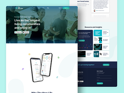 Landing page design for wellness app app landing page figma health new responsive landing page trending ui design uiux website ui design wellness