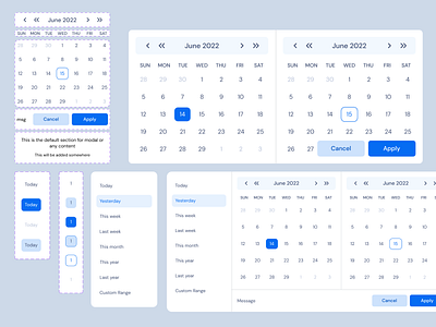 An atomic component in Figma for a Design System calendar custom component design system design with figma figma figma design style guide ui ux