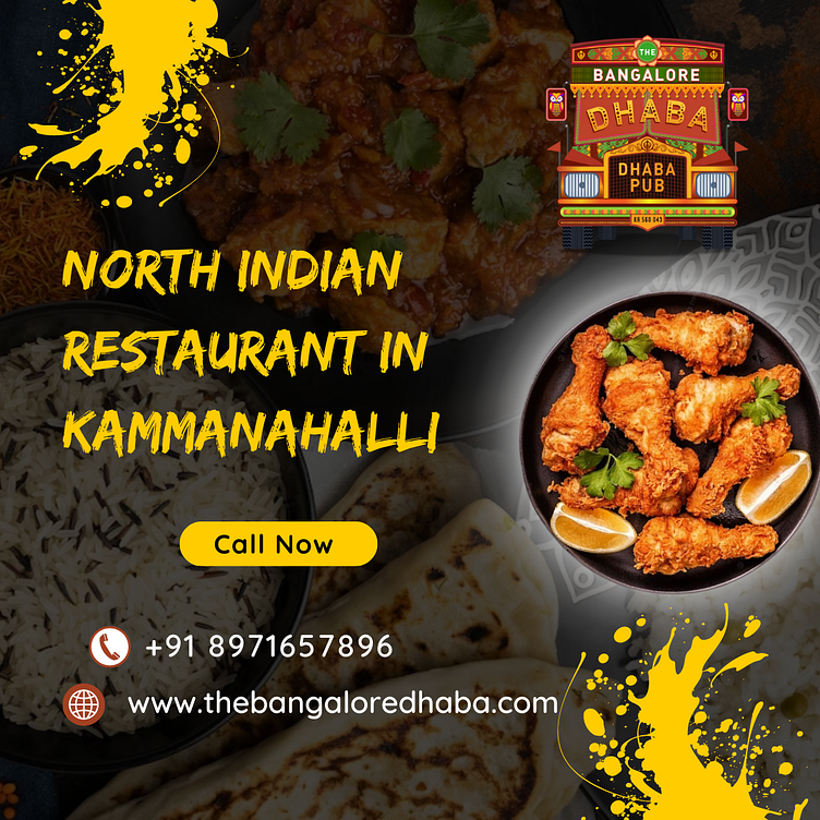 North Indian Restaurant Kammanahalli by thebangaloredhaba on Dribbble