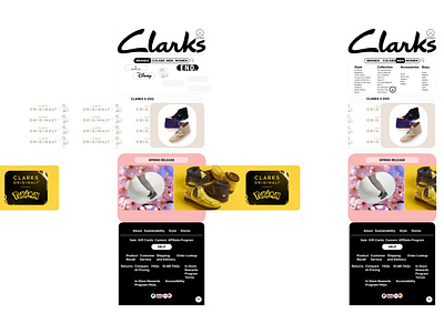 CLARKS - WEBSITE REDESIGN branding design ui ux