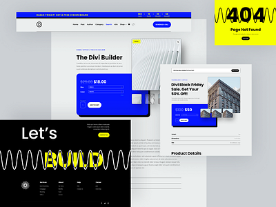 Divi Theme Builder Pack 3d animation branding design divi ecommerce illustration landing page layout logo minimal motion graphics template themebuilder typography ui ux web design website wordpress