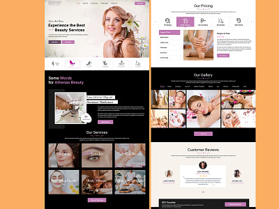 beauty design graphic design ui ux web website