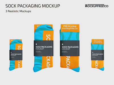 Sock Packaging Mockup mock up mockup mockups package packaging photoshop product psd sock socks template templates