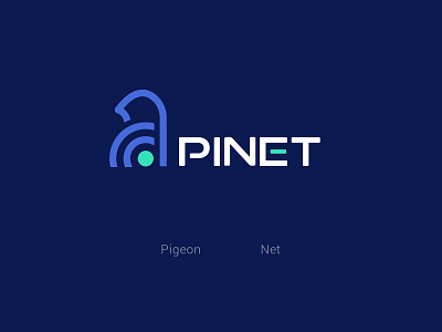 Pinet logo - Internet service branding digital icon identity internet logo logo design logo inspiration logo type mark minimal modern logo professional logo tech vector