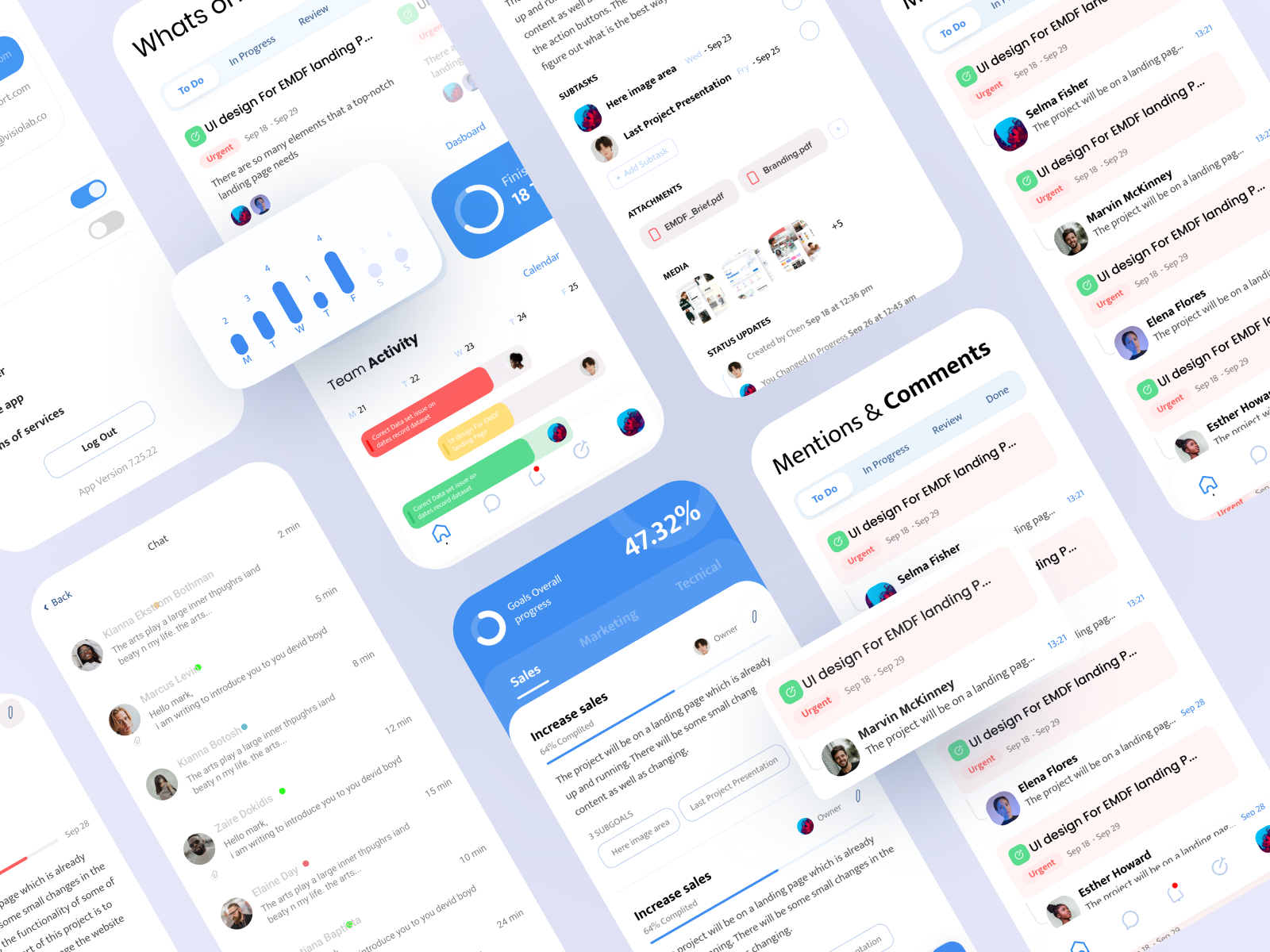 Task Management App by Nick Buturishvili on Dribbble