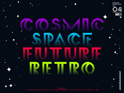 Cosmic 80s branding cosmic design font future geometric inumocca lettering logo machine game magazine modern neon light poster retro space synthwave typeface typography