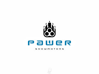 PAWER snowmotors branding logo naming paw snowmobile