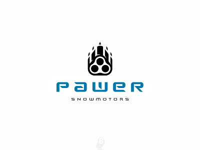 PAWER snowmotors branding logo naming paw snowmobile