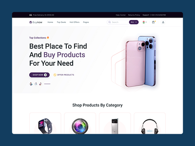 E-commerce - Electronics website❣ branding category clothing brand e commerce ecommerce fashion graphic design header landing page layout online store product shopify shopping ui ui design uiuxdesign website