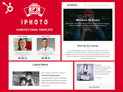 iPhoto – HubSpot Email Newsletter Template drone photography hubspot