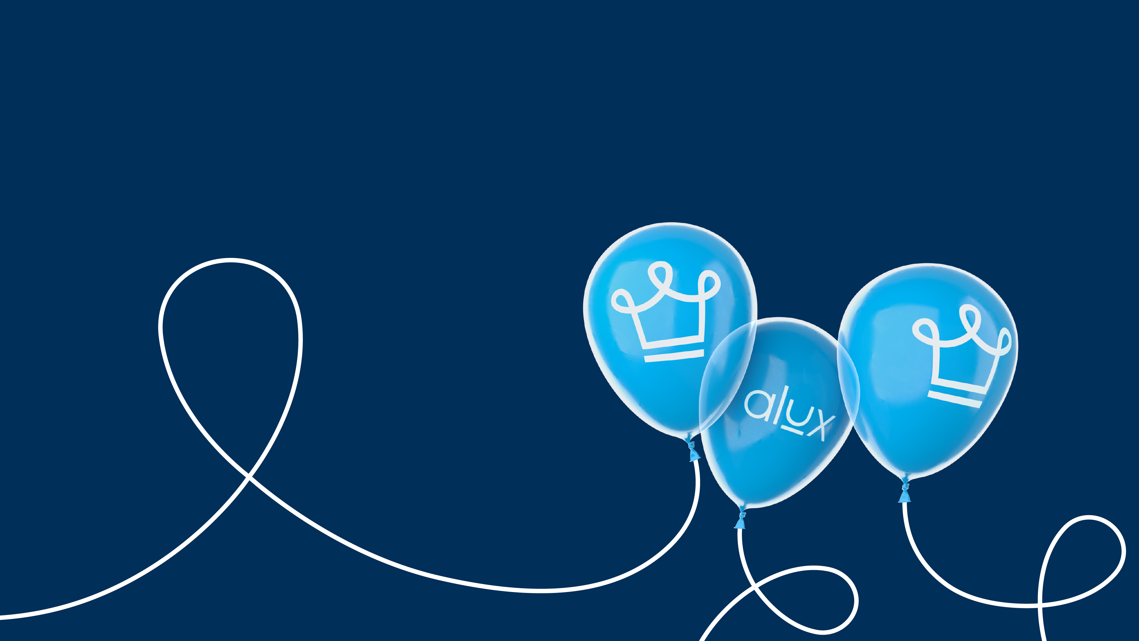 Alux - Balloons 3d alan jacob george alux art brand identity branding cinema 4d clean crown design graphic design illustration logo logomark logotype minimal motion render visualization wordmark