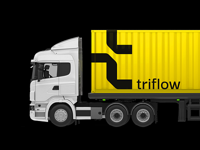 triflow car industrial industry key letter real estate t triflow truck visual warehouse yellow