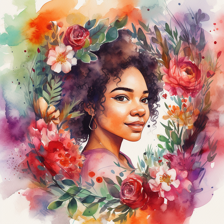 African American Black women watercolor by Likhon Rahman on Dribbble