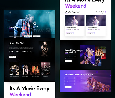 5am - Night Club Landing Page 5am clubs dance dancers designforclub figma graphic design landing page landingpage motion graphics night club landing page nightclub nightclubs nightlife nightlifestyle partymlifestyle singer theater weekend weekendparty