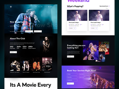 5am - Night Club Landing Page 5am clubs dance dancers designforclub figma graphic design landing page landingpage motion graphics night club landing page nightclub nightclubs nightlife nightlifestyle partymlifestyle singer theater weekend weekendparty
