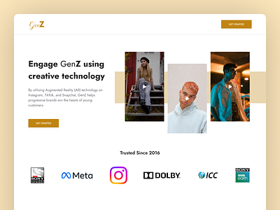 Landing page Design clean landing page cool landing page creative design design figma landing pag design landing page minimal landing pahe social media web site ui uiux ux web design website design