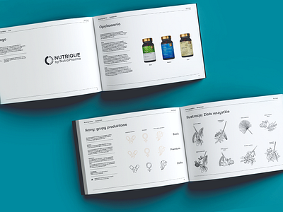 Nutrique book brand brandbook illlustration logo maual packaging print supplements