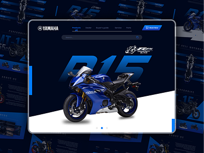 Yamaha Website Redesign 🏍️ bike landingpage uiux webdesign webdevelopment website yamaha