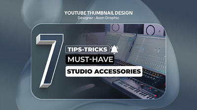 YouTube Tutorial Thumbnail axon banner banner design branding cubase design freelancer graphic design logo musicians npc production studio tutorial vector youtube thumbnail اهنگسازی تامنیل یوتیوب طراح کاور موزیک