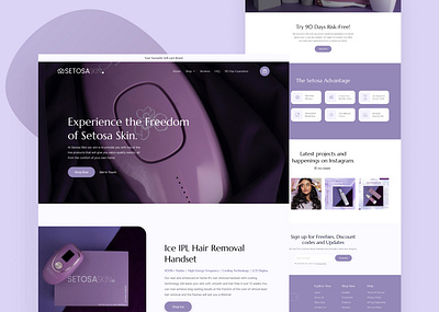 Setosa Skin Website Design & Development! branding design figma graphic design illustration logo ui ux vector website development