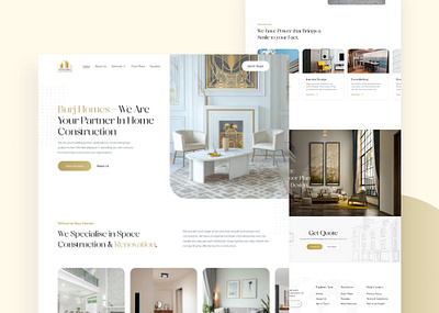 A Sleek and Stylish Transformation: The Burj Homes Website! branding design figma graphic design illustration logo ui ux vector website development