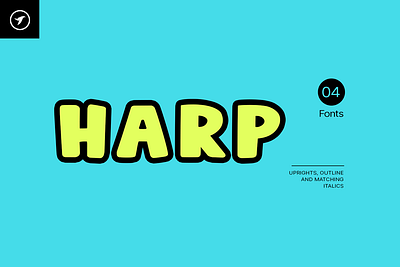 HARP - A Cute & Lovely Display Font display font headline typography webfonts