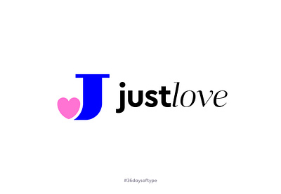 J for justlove #36daysoftype ( for sale ) branding care caring couple date date app dating heart icon j letter lettering logo love loving mark monogram technology
