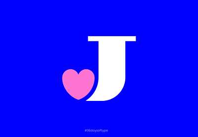 J + heart concept #36daysoftype branding care date app dating heart j jj letter lettering logo love