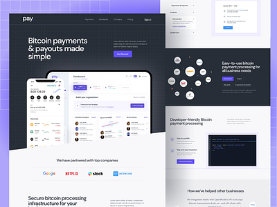 Saas product landing page website design analytics bitcoin business business website corporate crypto design homepage interface landing page landing page design one page payment product landing page saas saas websit3e transaction uiux web design website