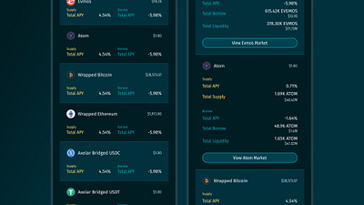 Expandable mobile tables app crypto dark dashboard data information design mobile tables ui ux