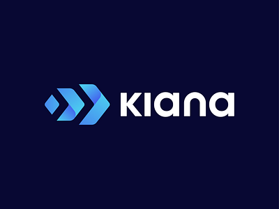 Kiana - Logo Concept 2 app application arrow brand branding community connection design direction finance forward friendly grow growth live logo logo design mark platform symbol