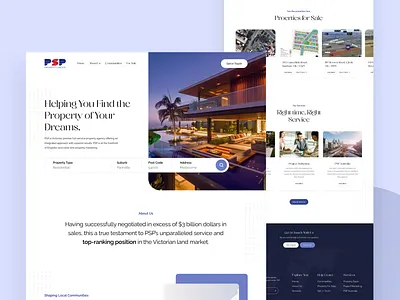 Crafting a Dream Property Experience branding design figma graphic design illustration logo ui ux vector website development
