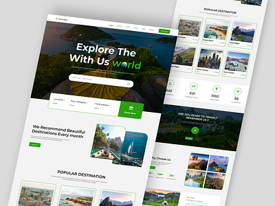 Travel Website Version 🗺 clean design explore homepage hotel booking hotel booking website journey landingpage tour website tourism travel travel agency travel landing page travel website travelar traveling ui design uiux design vacation website