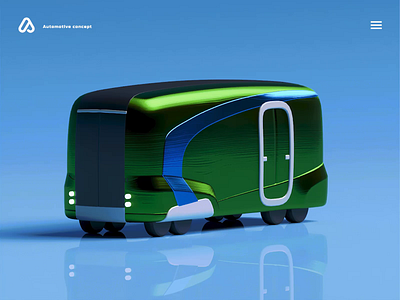 Bus animation 3d animation app automotive branding car design game illustration industrial interactive isometric landing page lowpoly product design rendering ui video visual design web site