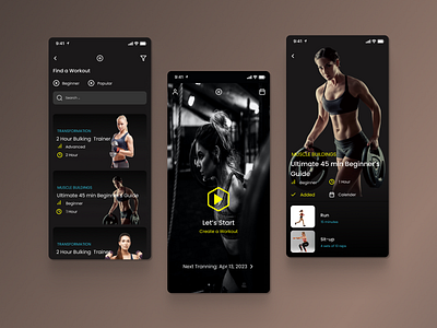 FITNESS APP fitness app health app iso design mobile app ui ux