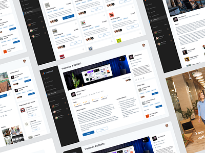 Job Portal Dashboard branding dashboard dashboarddesign design design team illustration jobportal logo movadex ui uidesign uiux uxdesign vector