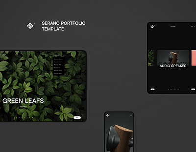 Serano - Creative Portfolio Website agency carousel clapat clean design layout minimal portfolio showcase ui website