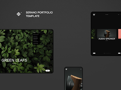 Serano - Creative Portfolio Website agency carousel clapat clean design layout minimal portfolio showcase ui website